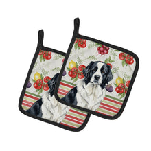 Load image into Gallery viewer, Landseer Newfoundland Vegetables Pair of Pot Holders