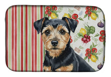 Load image into Gallery viewer, Black and Tan Norfolk Terrier Vegetables Dish Drying Mat