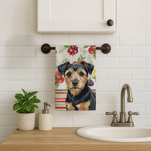 Load image into Gallery viewer, Black and Tan Norfolk Terrier Vegetables Kitchen Towel