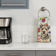 Load image into Gallery viewer, Grizzle and Tan Norfolk Terrier Vegetables Kitchen Towel
