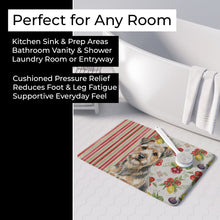 Load image into Gallery viewer, Grizzle and Tan Norfolk Terrier Vegetables Memory Foam Kitchen Mat