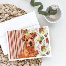 Load image into Gallery viewer, Red Norfolk Terrier Vegetables Greeting Cards Pack of 8