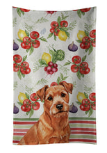 Load image into Gallery viewer, Red Norfolk Terrier Vegetables Kitchen Towel