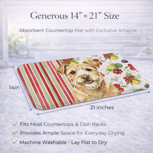 Load image into Gallery viewer, Wheaten Norfolk Terrier Vegetables Dish Drying Mat