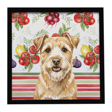 Load image into Gallery viewer, Wheaten Norfolk Terrier Vegetables Framed Metal Print