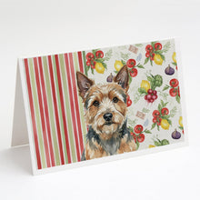Load image into Gallery viewer, Norwich Terrier Vegetables Greeting Cards Pack of 8