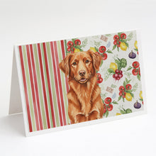 Load image into Gallery viewer, Copper Nova Scotia Duck Tolling Retriever Vegetables Greeting Cards Pack of 8