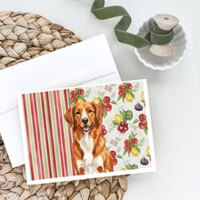Load image into Gallery viewer, Orange Nova Scotia Duck Tolling Retriever Vegetables Greeting Cards Pack of 8