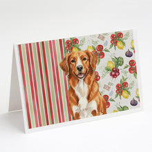 Load image into Gallery viewer, Orange Nova Scotia Duck Tolling Retriever Vegetables Greeting Cards Pack of 8
