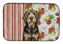 Load image into Gallery viewer, Black and Tan Otterhound Vegetables Dish Drying Mat