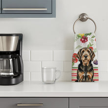 Load image into Gallery viewer, Black and Tan Otterhound Vegetables Kitchen Towel
