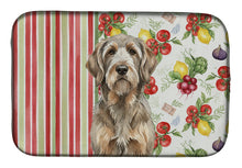 Load image into Gallery viewer, Grizzle and Tan Otterhound Vegetables Dish Drying Mat