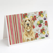 Load image into Gallery viewer, Wheaten and Tan Otterhound Vegetables Greeting Cards Pack of 8