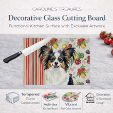 Load image into Gallery viewer, Tricoilor Papillon Vegetables Glass Cutting Board