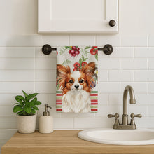 Load image into Gallery viewer, White with Red Papillon Vegetables Kitchen Towel
