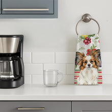 Load image into Gallery viewer, White with Sable Papillon Vegetables Kitchen Towel