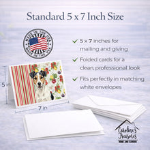 Load image into Gallery viewer, Parson Russell Terrier Vegetables Greeting Cards Pack of 8