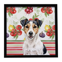 Load image into Gallery viewer, Parson Russell Terrier Vegetables Framed Metal Print