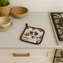 Load image into Gallery viewer, Parson Russell Terrier Vegetables Pair of Pot Holders