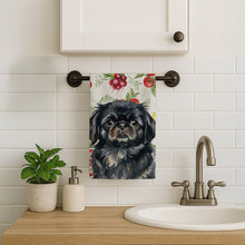 Load image into Gallery viewer, Black Pekingese Vegetables Kitchen Towel