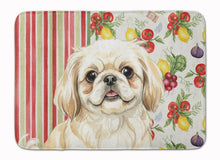 Load image into Gallery viewer, Cream Pekingese Vegetables Memory Foam Kitchen Mat