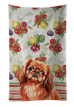Load image into Gallery viewer, Red Pekingese Vegetables Kitchen Towel