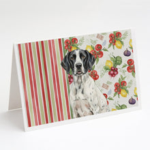 Load image into Gallery viewer, Black and White Pointer Vegetables Greeting Cards Pack of 8