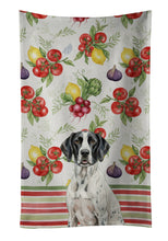 Load image into Gallery viewer, Black and White Pointer Vegetables Kitchen Towel