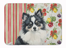 Load image into Gallery viewer, Black and White Pomeranian Vegetables Memory Foam Kitchen Mat