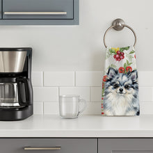 Load image into Gallery viewer, Blue Merle Pomeranian Vegetables Kitchen Towel