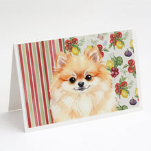 Load image into Gallery viewer, Pomeranian Vegetables Greeting Cards Pack of 8