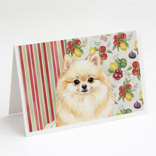 Load image into Gallery viewer, Cream Pomeranian Vegetables Greeting Cards Pack of 8