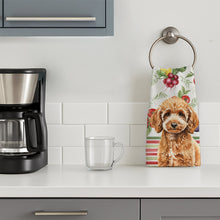 Load image into Gallery viewer, Miniature Apricot Poodle Vegetables Kitchen Towel