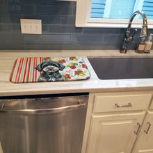 Load image into Gallery viewer, Miniature Black Poodle Vegetables Dish Drying Mat