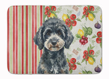 Load image into Gallery viewer, Miniature Black Poodle Vegetables Memory Foam Kitchen Mat