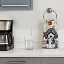 Load image into Gallery viewer, Miniature Parti Poodle Vegetables Kitchen Towel