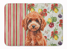 Load image into Gallery viewer, Miniature Red Poodle Vegetables Memory Foam Kitchen Mat