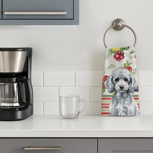 Load image into Gallery viewer, Miniature Silver Poodle Vegetables Kitchen Towel