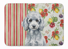 Load image into Gallery viewer, Miniature Silver Poodle Vegetables Memory Foam Kitchen Mat