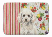 Load image into Gallery viewer, Miniature White Poodle Vegetables Memory Foam Kitchen Mat