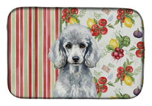 Load image into Gallery viewer, Standard Silver Poodle Vegetables Dish Drying Mat