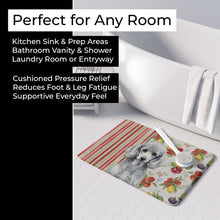 Load image into Gallery viewer, Standard Silver Poodle Vegetables Memory Foam Kitchen Mat