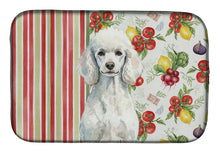 Load image into Gallery viewer, Standard White Poodle Vegetables Dish Drying Mat
