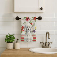 Load image into Gallery viewer, Standard White Poodle Vegetables Kitchen Towel