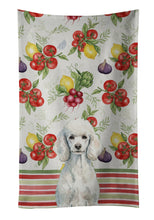 Load image into Gallery viewer, Standard White Poodle Vegetables Kitchen Towel