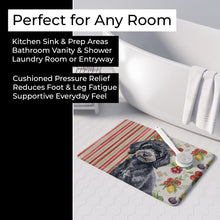 Load image into Gallery viewer, Toy Black Poodle Vegetables Memory Foam Kitchen Mat