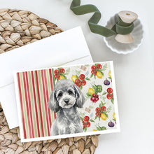 Load image into Gallery viewer, Toy Silver Poodle Vegetables Greeting Cards Pack of 8