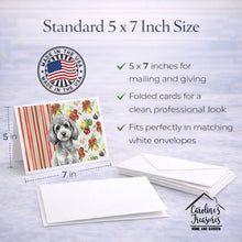 Load image into Gallery viewer, Toy Silver Poodle Vegetables Greeting Cards Pack of 8