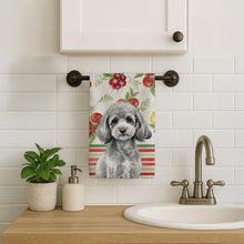 Load image into Gallery viewer, Toy Silver Poodle Vegetables Kitchen Towel