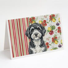 Load image into Gallery viewer, Portuguese Water Dog Vegetables Greeting Cards Pack of 8